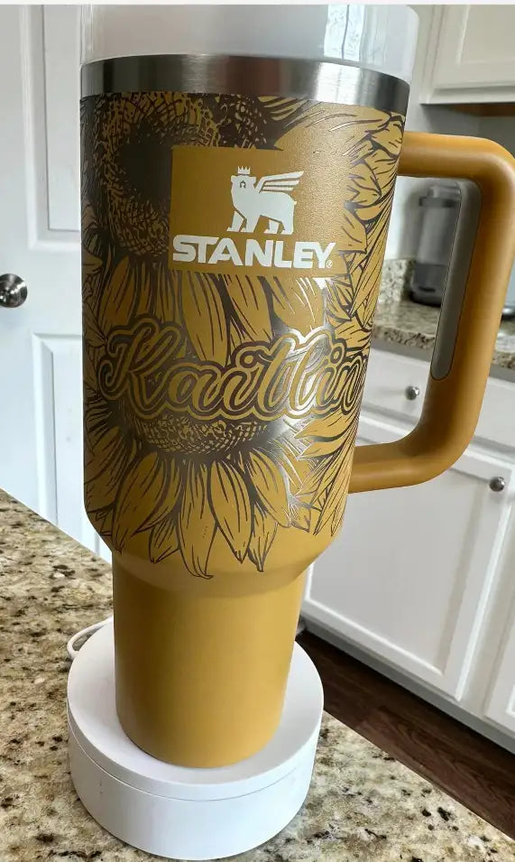 Customized Sunflower Engraved Wrap