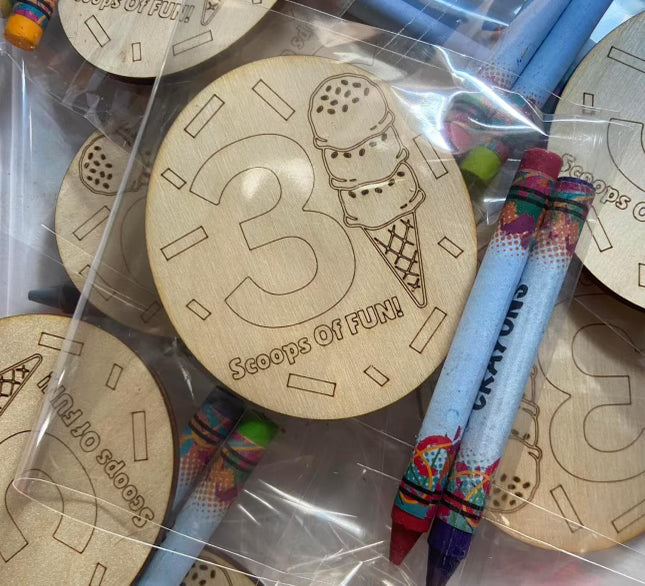 Customized Coloring Favor Bags